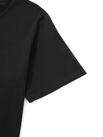 Erkek Tişört Palmiye Baskılı Bisiklet Yaka Kısa Kol Yazlık T-shirt - Siyah
