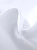 Erkek Kısa Kol Yazlık Tişört Bisiklet Yaka Baskılı Oversize T-Shirt - Beyaz