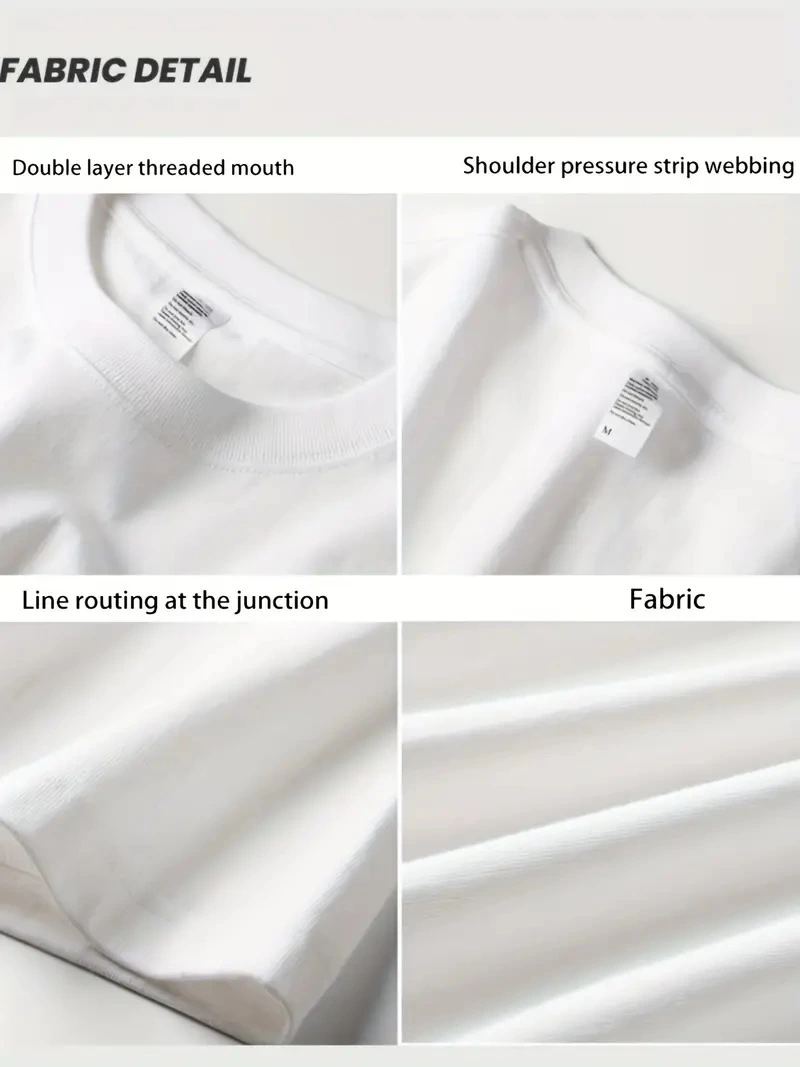 Kadın Kısa Kol Yazlık Tişört Bisiklet Yaka Baskılı Oversize T-Shirt - Beyaz