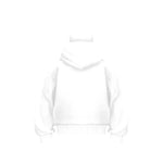 Samuray Ninja Çift Kapşonlu ZIP Fermuarlı Kanguru Cepli Tam Fermuarlı Hoodie Swetshirt - Beyaz