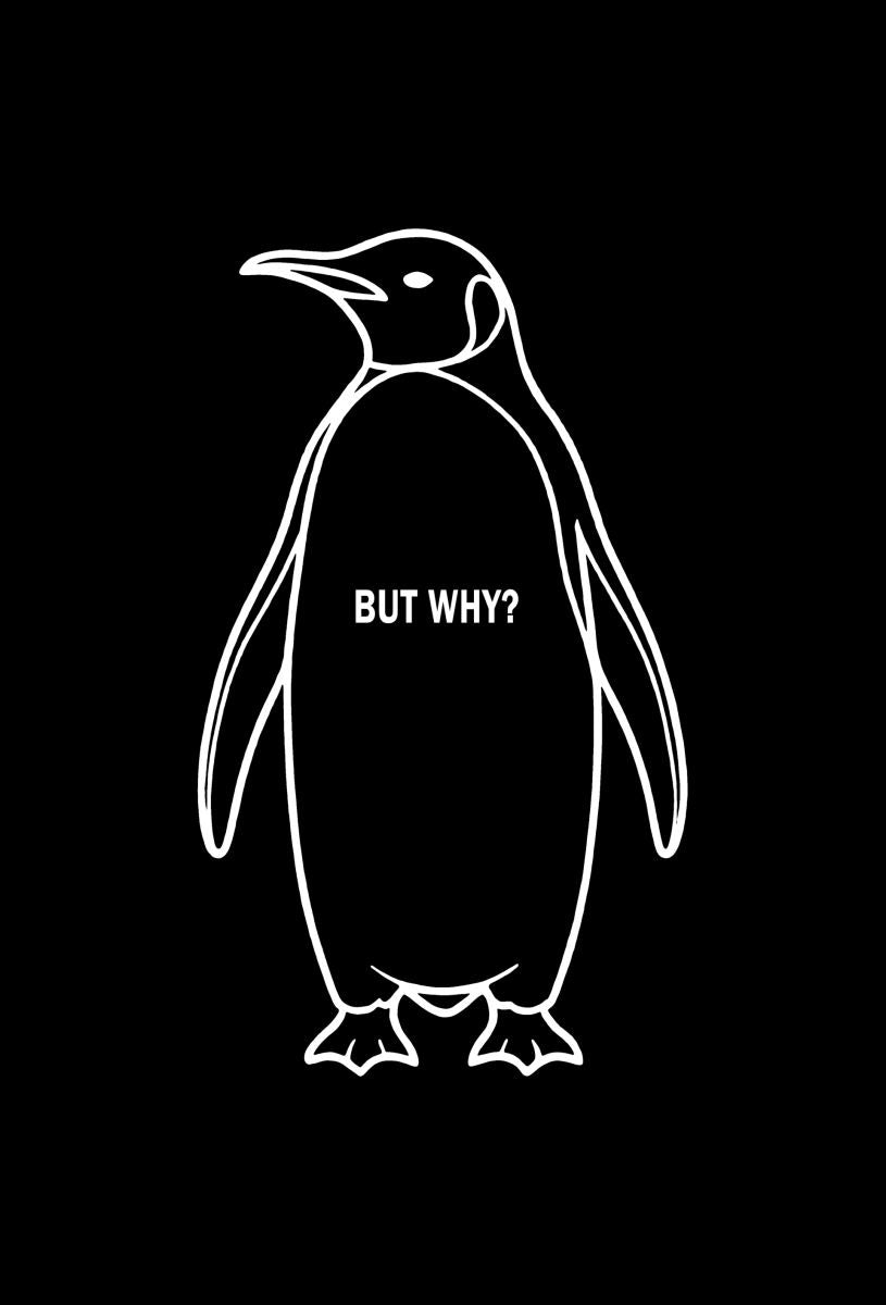 Kadın 3 İplik Pamuklu Kapüşonlu Hoodie Sweatshirt Nihilist Penguen Baskılı - Siyah